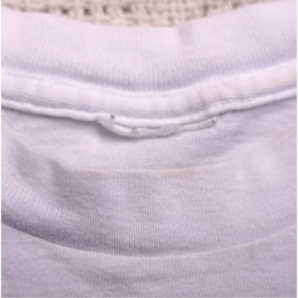 Vintage 90s Vuarnet France Boys White Neon T-Shirt - Picture 5 of 5